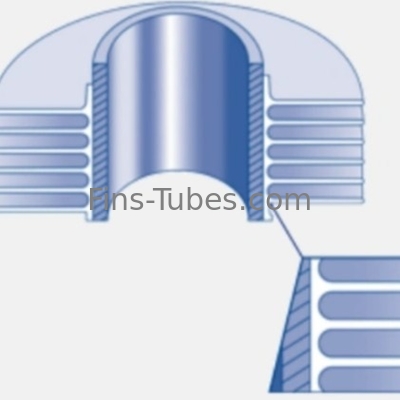 satın al Dellok Bakır Ekstrüze Fined Tubes For Air Fin Cooler online manufacture