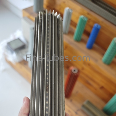 satın al DELLOK Verimlilik 12FPI Min. Pin Yüksekliği 10mm Alüminyum Tubing ile Çelik Fin Tube online manufacture