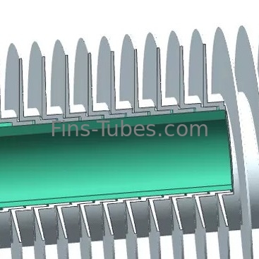 satın al DELLOK Hava soğutulmuş L Tipi Paslanmaz Çelik 0.6mm Helical Fined Tube online manufacture