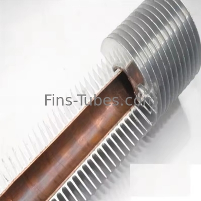 DELLOK Anodize Alüminyum Düşük Fin Tüp 0.5mm Duvar Isı Transfer 8-51mm OD Gelişmiş Soğutma İçin Özel Finler
