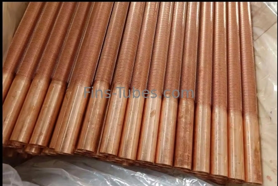 Alüminyum Fin Rolling Extruded Fin Tube With Smooth Edge Hydro Test 3-25mm Dış Diametresi