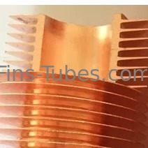 DELLOK Katı düz yüksek radyatör yüksekliği 10.5 mm Bakır alaşım yuvarlak borular